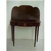 Image 2 : Walnut Sheraton game table, hinged top with s