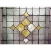 Image 2 : Leaded glass window panel, center diamond sha