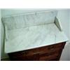 Image 2 : Walnut Victorian marbletop washstand, beveled