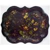 Image 2 : Victorian papier-mache table on stand, tray w