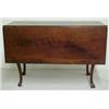 Image 1 : Walnut drop-leaf table, rectangular leaves, s