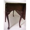 Image 3 : Walnut drop-leaf table, rectangular leaves, s