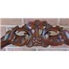 Image 3 : A pair of walnut Victorian side chairs with b