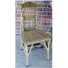 Image 2 : Painted wicker desk and chair, desk with wick
