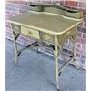 Image 3 : Painted wicker desk and chair, desk with wick