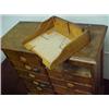 Image 3 : Oak letter file cabinet, rectangular top with