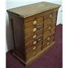 Image 4 : Oak letter file cabinet, rectangular top with