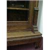 Image 3 : Oak glass door bookcase, molded cornice over