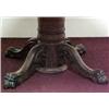 Image 2 : Round oak dining table with carved center ped