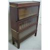 Image 3 : Three stack oak barrister's bookcase, fitted