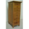 Image 1 : Oak eight drawer file cabinet, rectangular to