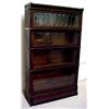 Image 1 : Oak four stack barrister's bookcase, rectangu