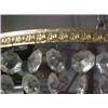 Image 4 : Chandelier with tiered crystal prisms, mirror