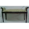 Image 1 : Walnut and upholstered window bench C.1930, r