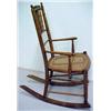 Image 2 : Bamboo carved maple rocker, half spindle back