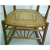 Image 4 : Bamboo carved maple rocker, half spindle back