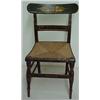 Grain painted and stenciled side chair, stenc