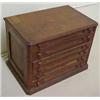 Image 2 : Walnut spool cabinet, rectangular top with ch