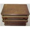 Image 3 : Walnut spool cabinet, rectangular top with ch