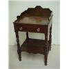 Image 1 : Cherry Sheraton washstand, stepped and carved