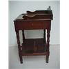 Image 4 : Cherry Sheraton washstand, stepped and carved