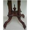 Image 2 : Walnut Victorian marble top table, rectangula