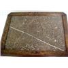 Image 5 : Walnut Victorian marble top table, rectangula