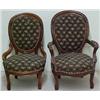 Image 1 : Walnut Victorian lady's and gentleman's chair
