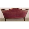 Image 4 : Walnut Victorian sofa, carved crest over upho