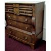 Image 3 : Walnut Empire tall chest, rectangular top ove