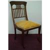 Image 2 : Walnut Empire side chair, with line inlay, cu