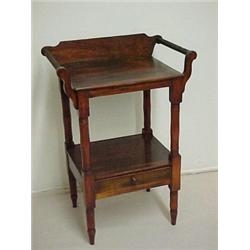 Pine or poplar country Sheraton washstand, re