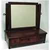 Image 1 : Mahogany shaving stand, rectangular swivel mi