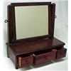 Image 2 : Mahogany shaving stand, rectangular swivel mi
