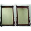 Image 1 : A pair of Federal style mahogany framed mirro