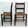 Image 2 : A set of four rush seat side chairs, box stre