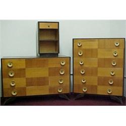 Three piece Herman Miller modern bedroom set,