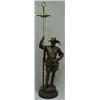 Image 5 : Spelter figural lamp, standing musketeer on r