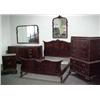 Image 1 : Flame mahogany six piece bedroom set C.1940,