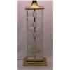 Image 2 : Cut glass lamp, cut glass prism finial over r