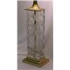 Image 3 : Cut glass lamp, cut glass prism finial over r