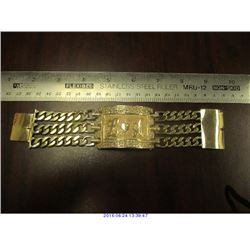 MEN'S 10K GOLD  ID BRACELET