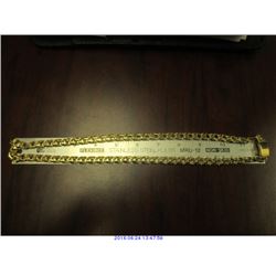 10K YELLOW GOLD CHINO BULL LINK CHAIN (NECKLACE)