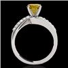 Image 2 : Genuine 1.15 CTW Certified Fancy Intense Genuine Diamond Bypass Solitaire Ring Gold - 35070-REF#95X5