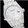 Image 1 : Rolex Ladies Stainless Steel, Arabic Dial Pyramid Diam Bezel, Saph Crystal - REF#305M5K