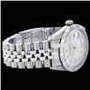 Image 2 : Rolex Ladies Stainless Steel, Arabic Dial Pyramid Diam Bezel, Saph Crystal - REF#305M5K