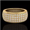 Image 1 : Natural 2.50 CTW Micro Pave Diamond Eternity Bridal B& Ring 18K Gold Size 7.5 - 20884-REF#146M2H
