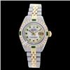 Image 1 : Rolex Men's 2Tone 14K Gold/ SS, QuickSet, Diam/Ruby Dial & Diam/Emerald Bezel - REF#474J5Y