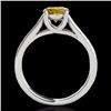 Image 2 : Genuine 1.50 CTW Certified Fancy Intense Genuine Diamond Solitaire Ring Gold - 35541-REF#154M7H