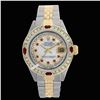 Image 1 : Rolex Ladies 2Tone 14K Gold/ Stainless Steel, Diam/Ruby Dial & Diam/Ruby Bezel, Saph Crystal - REF#3